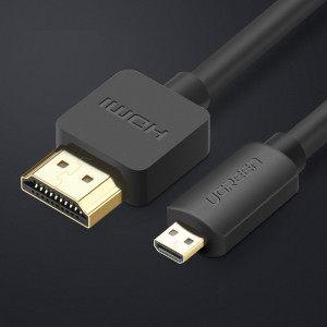 Видео кабел UGREEN Micro HDMI към HDMI 3m черен (HD127) - Img 2