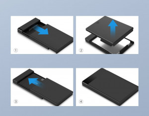 Външна адаптерна кутия Ugreen за HDD SSD 2.5'' SATA USB 3.2 Gen 1 5Gbps micro USB SuperSpeed + кабел 0.5m (US22 5G1 30848) черен - Img 10