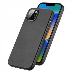 Гръб от еко кожа DUX DUCIS Grit MagSafe - iPhone 14 Plus черен - Img 2