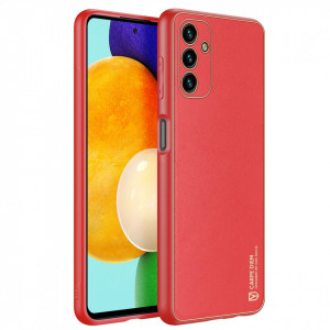 Гръб от еко кожа DUX DUCIS Yolo - Samsung Galaxy A04s / A13 5G червен