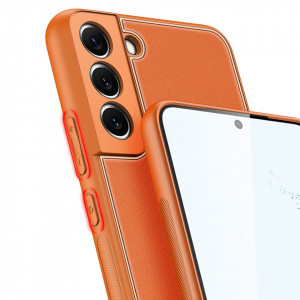 Гръб от еко кожа DUX DUCIS Yolo - Samsung Galaxy S22+ оранжев - Img 7
