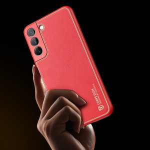 Гръб от еко кожа DUX DUCIS Yolo - Samsung Galaxy S22+ червен - Img 9