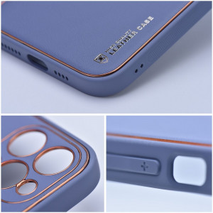 Гръб от еко кожа FORCELL Leather - iPhone 15 син - Img 5