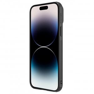 Гръб от естествена кожа с подвижно покритие за камерата NILLKIN CamShield Leather S - iPhone 14 Pro черен - Img 6