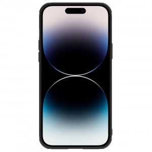 Гръб от естествена кожа с подвижно покритие за камерата NILLKIN CamShield Leather S - iPhone 14 Pro Max черен - Img 2