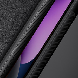 Гръб от естествена кожа с подвижно покритие за камерата NILLKIN CamShield Leather S - iPhone 14 Plus черен - Img 13