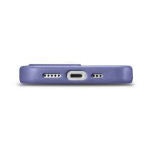 Гръб от естествена кожа iCARER Leather MagSafe - iPhone 14 Pro Max светлолилав - Img 3