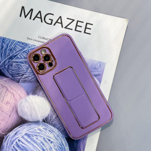 Гръб със стойка New Kickstand - iPhone 13 Pro лилав - Img 3