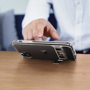 Гръб със стойка UNIQ Cabrio - iPhone 11 Pro прозрачен - Img 3