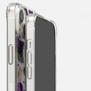 Гръб с гел рамка RINGKE Fusion Armor - iPhone 14 Plus (лилава роза) прозрачен - Img 11