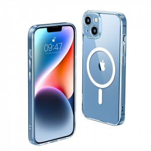 Гръб с гел рамка UGREEN Classy Clear MagSafe - iPhone 14 Plus прозрачен - Img 1