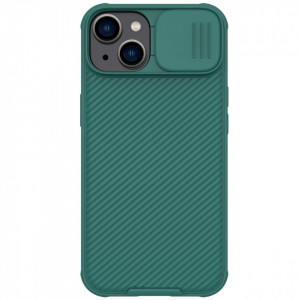 Гръб с подвижно покритие за камерата NILLKIN CamShield Pro - iPhone 14 Plus тъмнозелен - Img 1