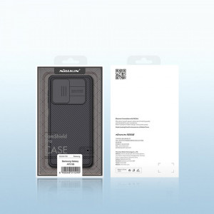 Гръб с подвижно покритие за камерата NILLKIN CamShield Pro - Samsung Galaxy A73 5G син - Img 5