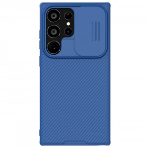 Гръб с подвижно покритие за камерата NILLKIN CamShield Pro - Samsung Galaxy S24 Ultra син - Img 1