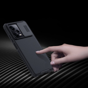 Гръб с подвижно покритие за камерата NILLKIN CamShield Pro - Xiaomi Poco X5 Pro 5G / Redmi Note 12 Pro 5G черен - Img 11