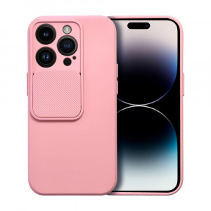 Гръб с подвижно покритие за камерата Slide - iPhone 14 Pro светлорозов - Img 1