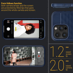 Гръб CASEOLOGY Parallax MagSafe - iPhone 15 Pro Max Midnight Blue - Img 13