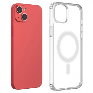 Гръб Clear Magnetic MagSafe - iPhone 14 Plus прозрачен - Img 7