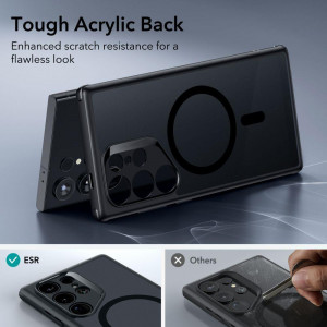 Гръб ESR Classic Hybrid Halolock - Samsung Galaxy S24 Ultra прозрачен / черен - Img 8