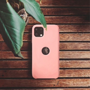 Гръб FORCELL Silicone - iPhone 12 Pro Max (с отвор за пръстов отпечатък) розов - Img 11