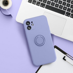 Гръб FORCELL Silicone Ring - iPhone 15 виолетов - Img 8