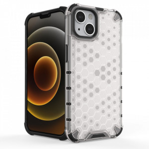Гръб Honeycomb Armor със силиконов бъмпер - iPhone 13 червен - Img 4