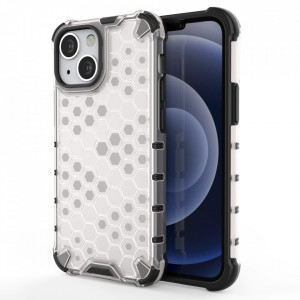 Гръб Honeycomb Armor със силиконов бъмпер - iPhone 13 mini прозрачен - Img 1