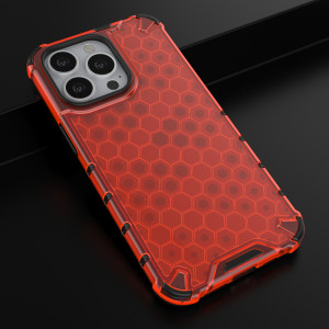 Гръб Honeycomb Armor със силиконов бъмпер - iPhone 13 Pro червен - Img 14