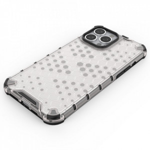 Гръб Honeycomb Armor със силиконов бъмпер - iPhone 13 Pro Max син - Img 5