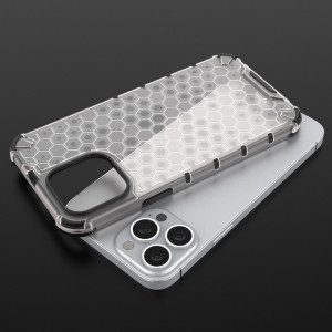 Гръб Honeycomb Armor със силиконов бъмпер - iPhone 13 Pro Max син - Img 9