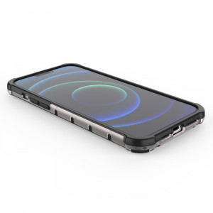 Гръб Honeycomb Armor със силиконов бъмпер - iPhone 13 Pro Max син - Img 12