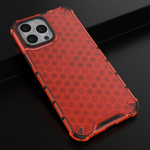 Гръб Honeycomb Armor със силиконов бъмпер - iPhone 13 Pro Max червен - Img 14