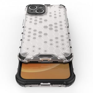 Гръб Honeycomb Armor със силиконов бъмпер - iPhone 14 прозрачен - Img 8