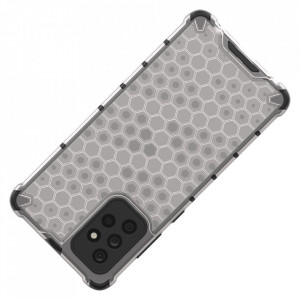 Гръб Honeycomb Armor със силиконов бъмпер - Samsung Galaxy A72 син - Img 5