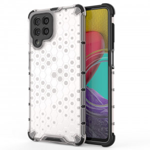 Гръб Honeycomb Armor със силиконов бъмпер - Samsung Galaxy M53 прозрачен - Img 1