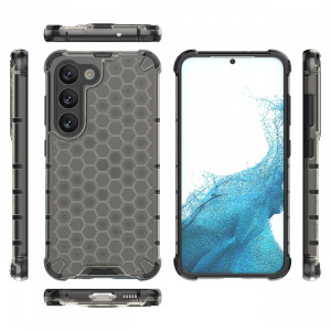 Гръб Honeycomb Armor със силиконов бъмпер - Samsung Galaxy S23 черен - Img 17