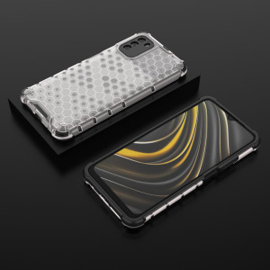 Гръб Honeycomb Armor със силиконов бъмпер - Xiaomi Poco M3 прозрачен - Img 13