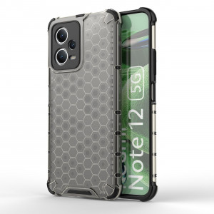 Гръб Honeycomb Armor със силиконов бъмпер - Xiaomi Poco X5 / Redmi Note 12 черен