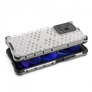 Гръб Honeycomb Armor със силиконов бъмпер - Xiaomi Redmi Note 12 Pro+ 5G черен - Img 5