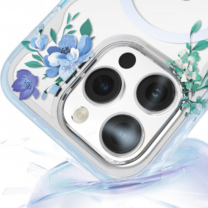 Гръб KINGXBAR Flora MagSafe - iPhone 14 Plus орхидея - Img 5