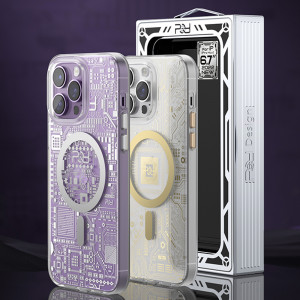 Гръб KINGXBAR PQY Geek MagSafe - iPhone 14 Plus сребрист - Img 12