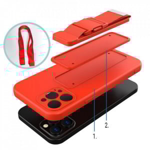 Гръб Rope с каишка - Samsung Galaxy S21 5G жълт - Img 6