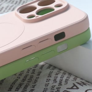Гръб Silicone MagSafe - iPhone 15 Pro Max тъмносин - Img 5