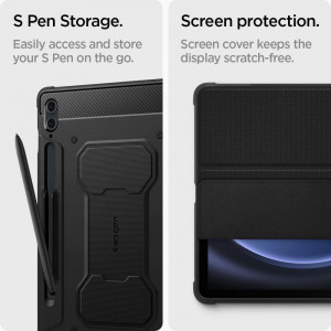 Гръб SPIGEN Rugged Armor Pro - Samsung Galaxy Tab S9 FE+ (12.4") - Img 15