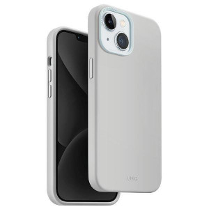 Гръб UNIQ Lino Hue Magclick - iPhone 15 light chalk gray - Img 1