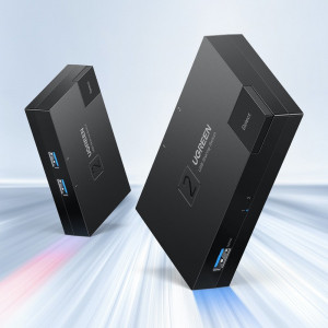 Двупосочен суич UGREEN USB Type A 3.0 към USB Type A (CM618) черен - Img 2