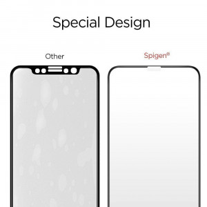 Закален стъклен протектор SPIGEN Align Master FC с инструмент за поставяне - iPhone X / XS с черна рамка - Img 14