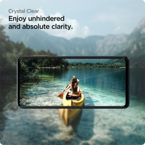 Закален стъклен протектор SPIGEN Align Master FC с инструмент за поставяне - Samsung Galaxy M53 с черна рамка - Img 11