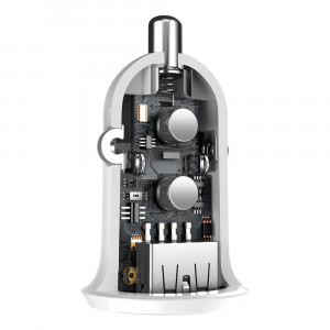 Зарядно за кола BASEUS Grain Pro 4.8A 2x USB Type A (CCALLP-02) бяло - Img 8