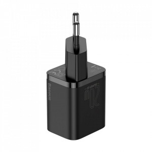 Зарядно за стена BASEUS Super Si 1C 20W USB Type C PD + кабел USB Type C към Lightning 1m (TZCCSUP-B01) черно - Img 3